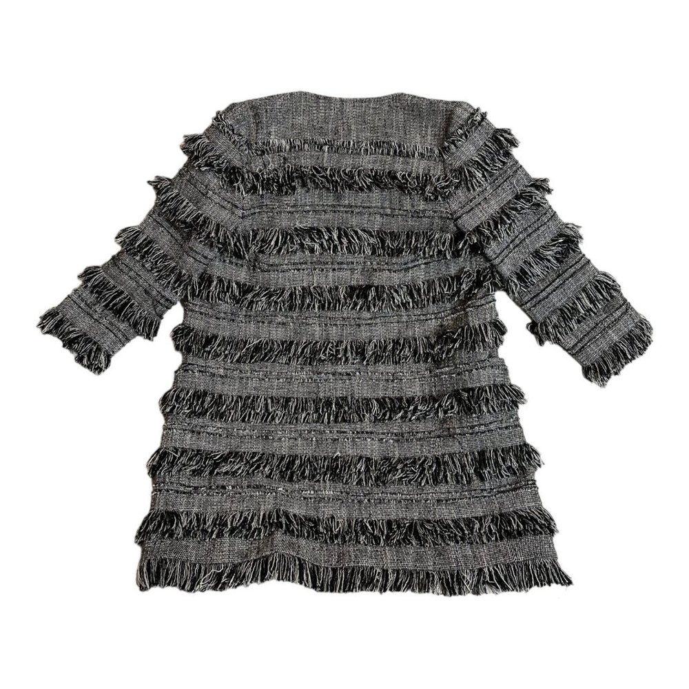 Intermix Fringe Layer Coat Jacket - Size Small - Picture 2 of 5